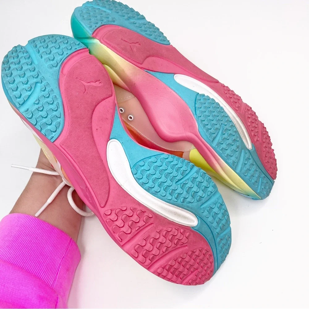 Puma For Free People Movement Rainbow Tie-Dye Rise Sneakers - Picture 8 of 10